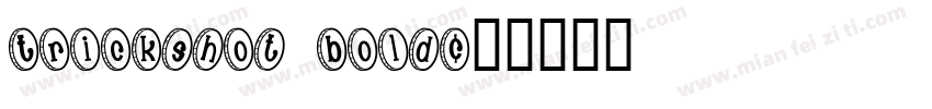TrickShot Bold字体转换